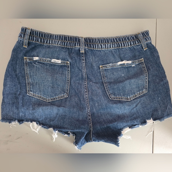 Aerie Distressed Denim Shorts - Picture 2 of 3